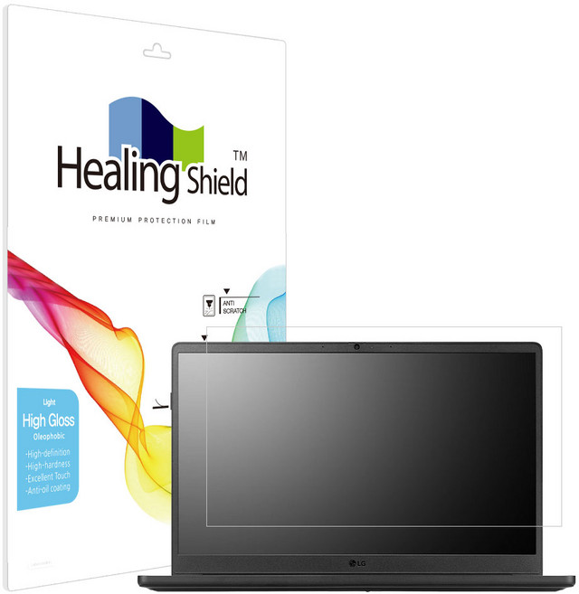 힐링쉴드 LG 그램북 AI 2026 15U50U 15UD50U 올레포빅 Light 액정보호필름 세트, 1세트