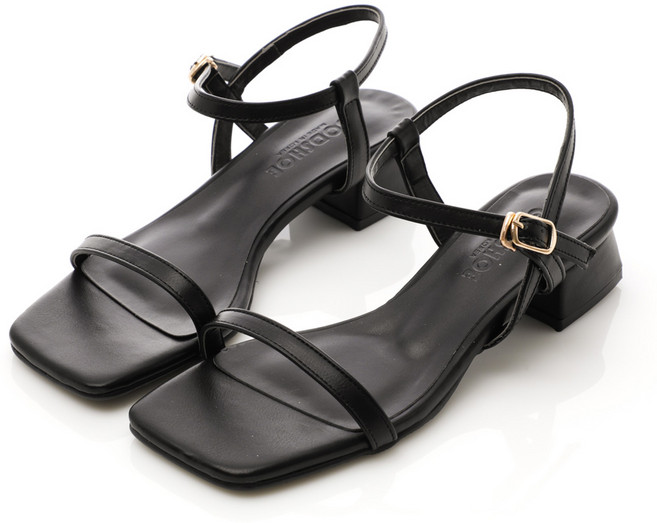 갓슈 여성용 미니미즈 크로스 스트랩샌들 로우힐 3cm