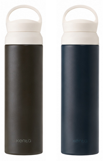 KENTA 어반 이중 진공 스테인리스 텀블러 2종 세트, 2개, 500ml, 카카오블랙, 딥씨블루
