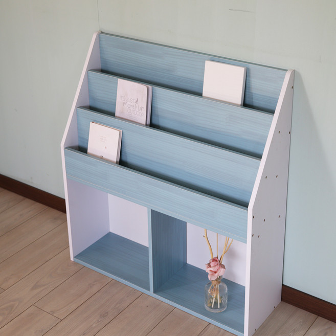 양지가구 전면책꽂이, 하늘, 3단