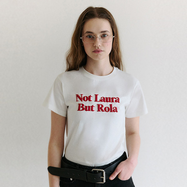 로라로라 여성용 ROLA LOGO GRAPHIC 반팔 티셔츠