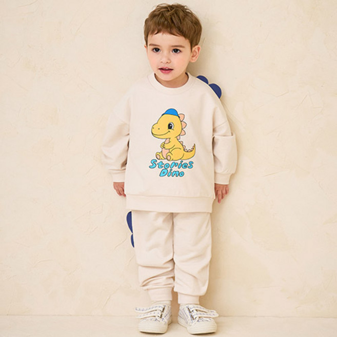 milkmile 兒童可愛恐龍上下裝套組