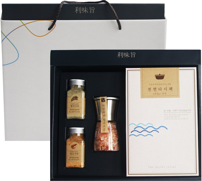 석하 이미지 바담 다시팩 + 가루 2종 + 핑크 소금 세트, 1세트
