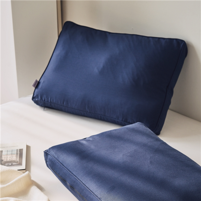 포렌 1인 베이직 패키지 29도 베개 스탠다드 + 뉴 글로스 베개커버 2p 세트, DEEP COBALT BLUE, 1개