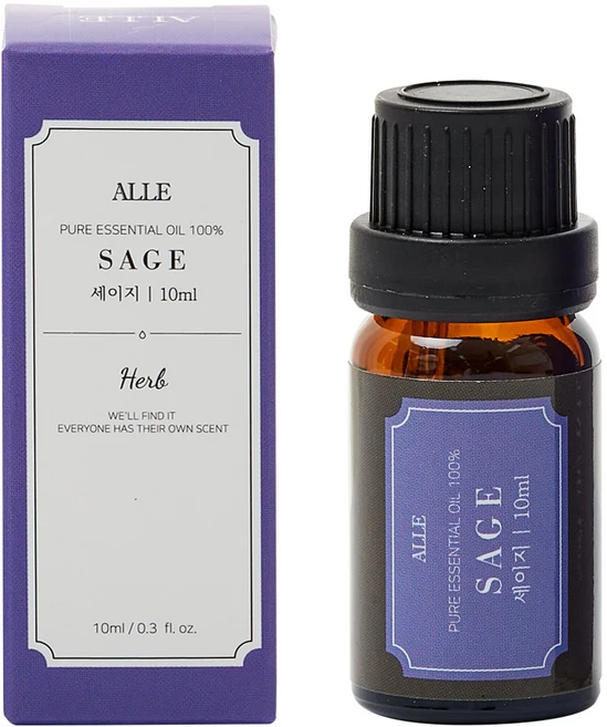 알레 퓨어 에센셜 오일 백프로 세이지, 10ml, 1개 - 쿠팡