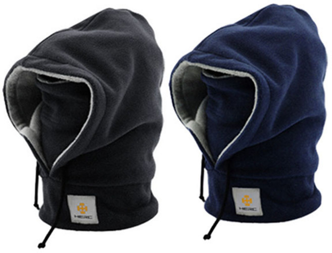 헐크 후드 고급형 넥워머 2종세트, 블랙, 블루