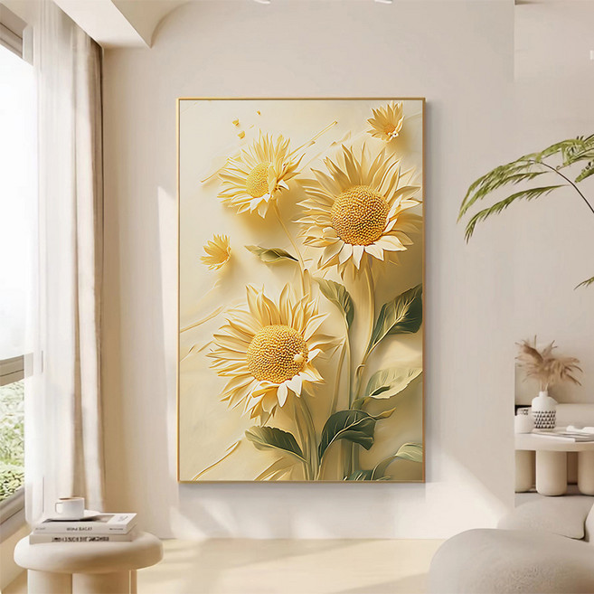 테리보 금전운 해바라기 그림 액자, 타입10