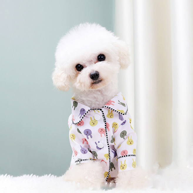 아티펫 반려동물 홈웨어 잠옷 셔츠, 토끼, 1개