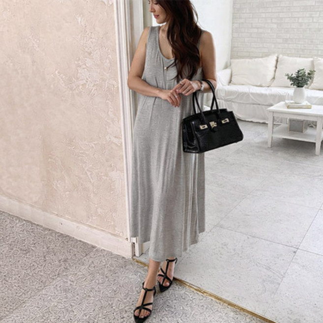 난닝구 차온트 스판 나시 원피스