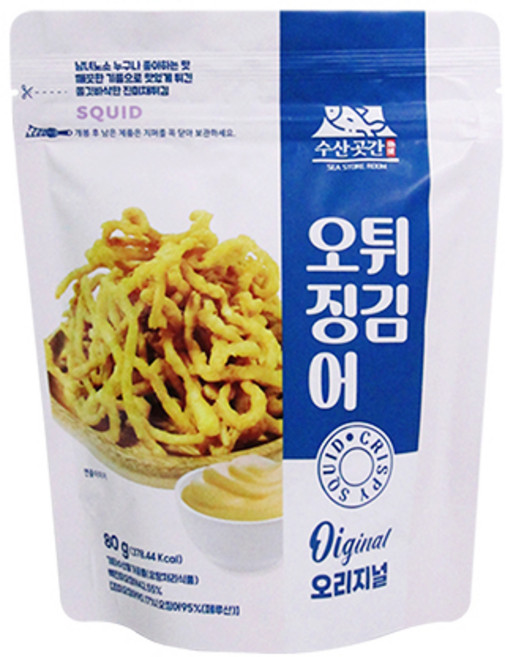 수산곳간 오징어튀김, 80g, 1개