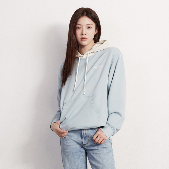 MaritheFrancoisGirbaud 男女通用 REGULAR LOGO 撞色連帽T恤
