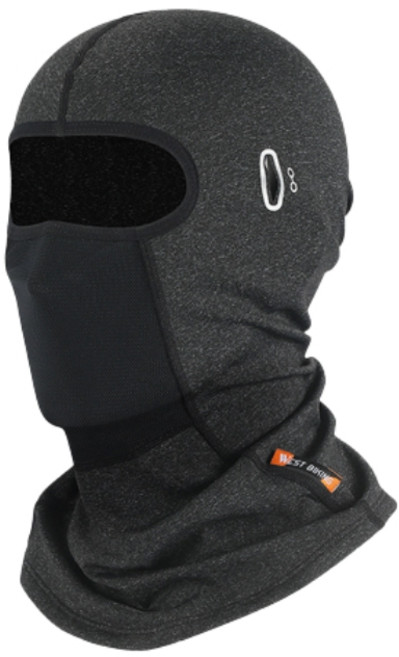 에이빅 겨울 라이딩 방한 폴라폴리스 바라클라바 고글용, 그레이, 1개