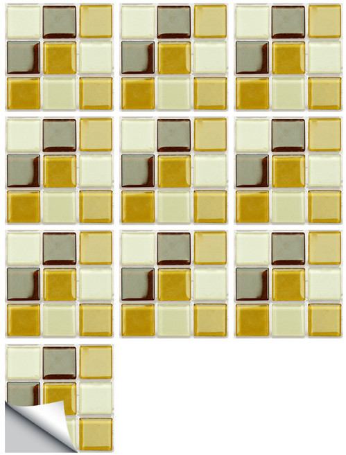 P31 馬賽克磁磚壁貼 10入, 24