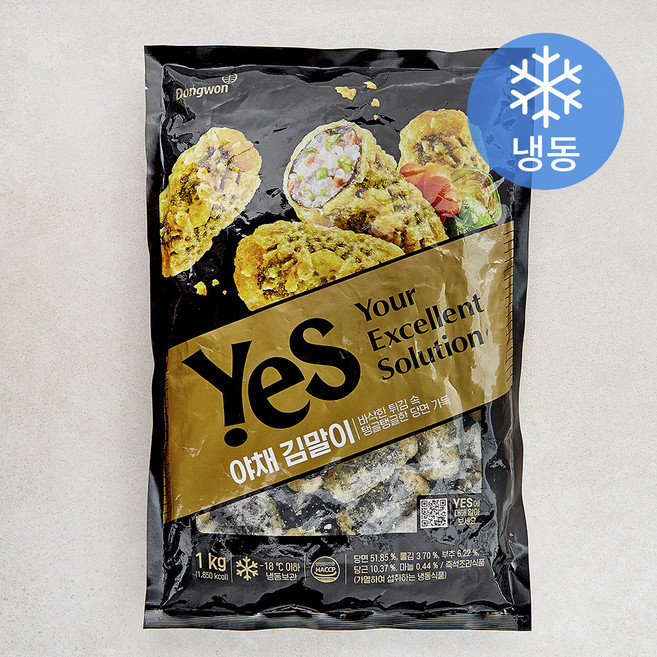 동원에프앤비 YES 야채 김말이 (냉동), 1kg, 1개
