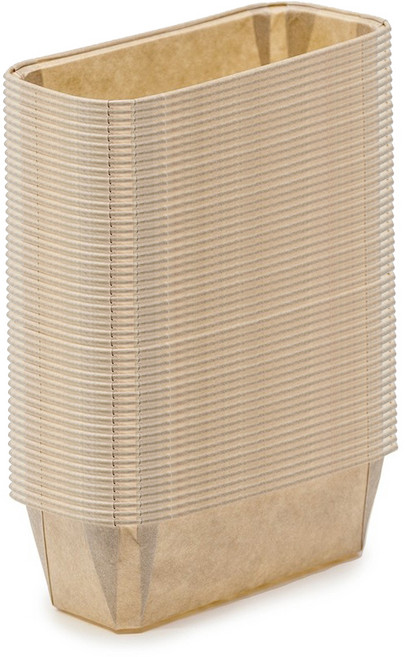 플럼피 종이 몰드 사각 대, 크라프트, 50개