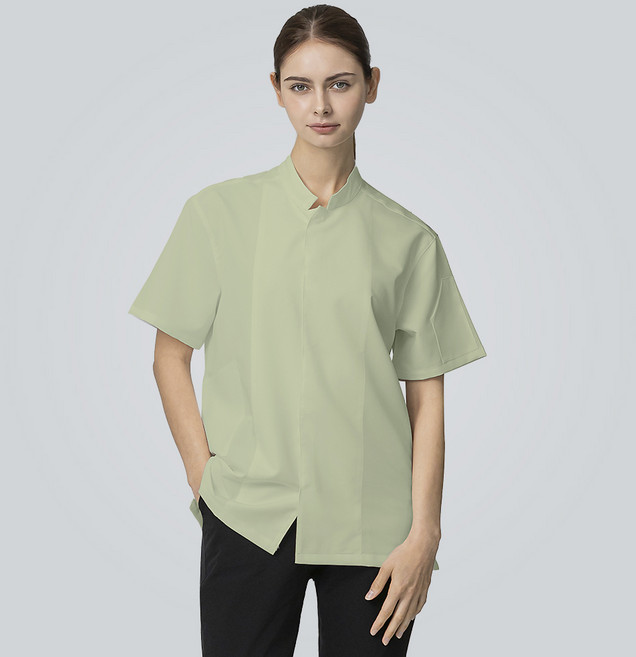 SEKYOUNG 남녀공용 반팔 원버튼 프리미엄 쉐프복