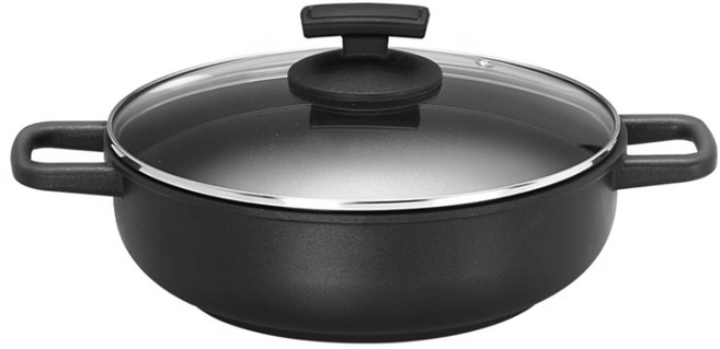 Quasi 義大利鑄造雙耳淺鍋, 24cm, 1個