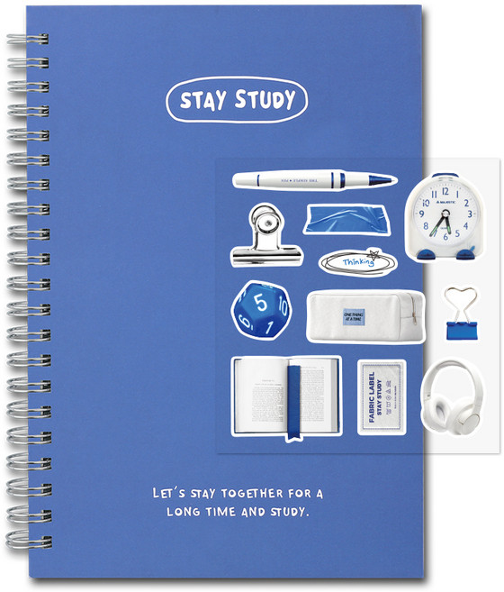 대시앤도트 스테이 스터디 100일 플래너, 블루 데스크, 1개