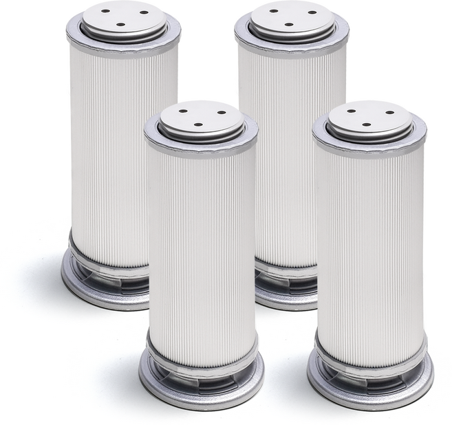 손잡이세상 알루미늄 가구발통 120mm, 실버, 4개