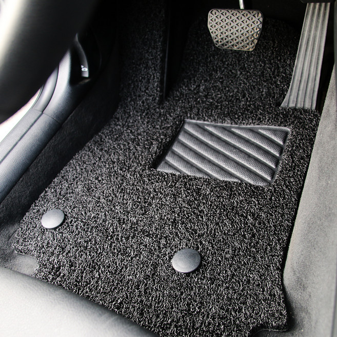 포시즌 자동차 코일매트 확장일체형 1 + 2열 세트, 현대 더뉴 아이오닉5 2024년 3월, 블랙