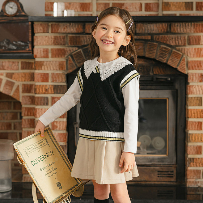 올리반 아동용 루시 레이어드 조끼