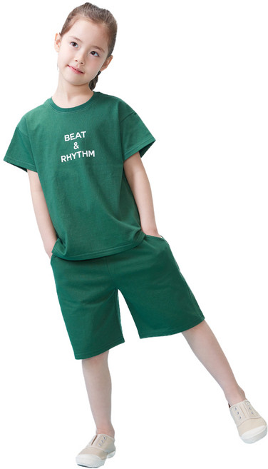삼소니 아동용 리듬 반팔 상하의 세트