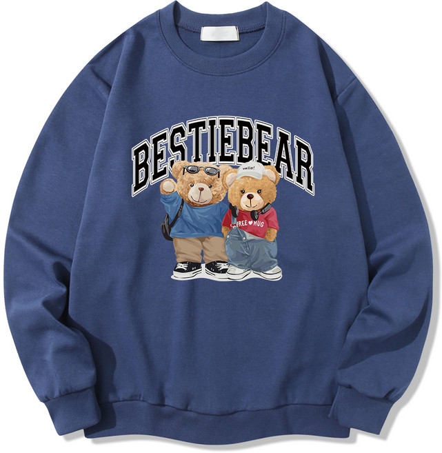 일루소 남녀공용 특양면 스탠다드 베스티베어 베이직핏 맨투맨