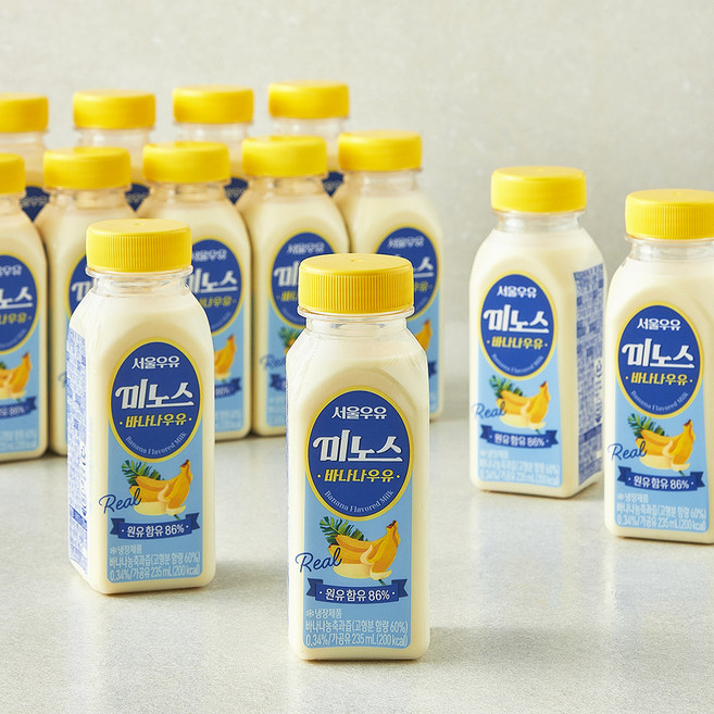 서울우유 미노스 바나나우유, 15개, 235ml