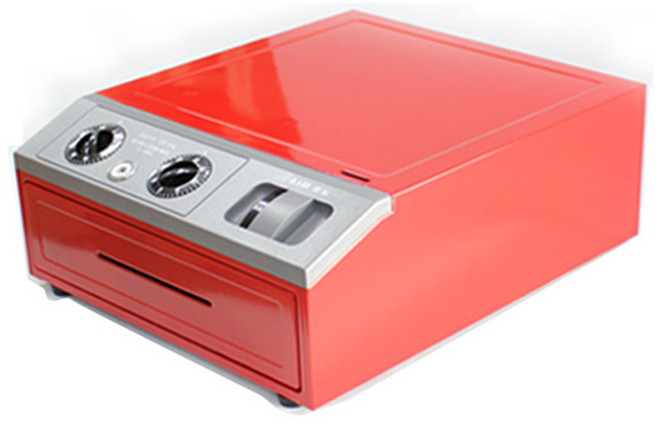 범일금고 다이얼식 슬라이딩 금고 C-305R, 적색