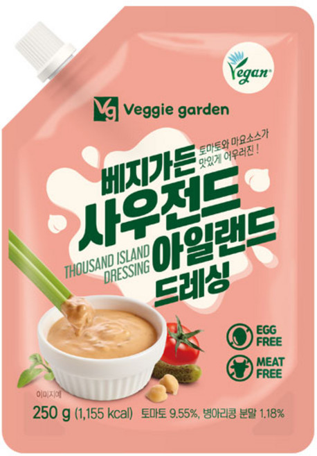 베지가든 사우전드 아일랜드 드레싱, 250g, 1개