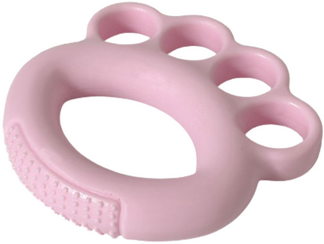 VOLAR 分指型矽膠握力器 初學者用 10LB, 1個, 北歐粉