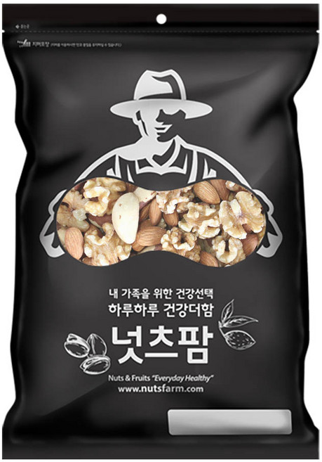 NUTS FARM 杏仁果&核桃&巴西堅果, 800g, 1包