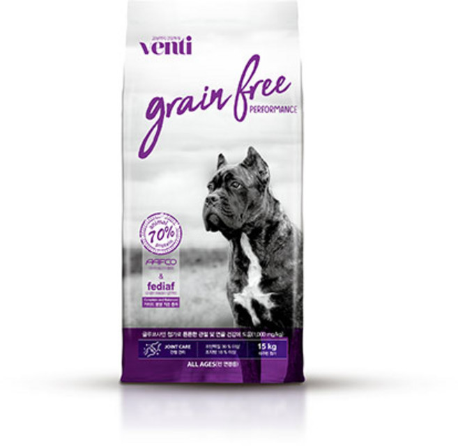 사조벤티 강아지 그레인프리 기능성 사료, 뼈/관절강화, 15kg, 1개