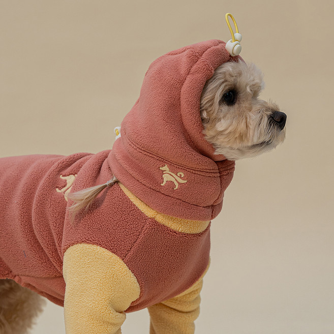 DOG-i 狗狗帽子圍脖, 1個, 古銅色