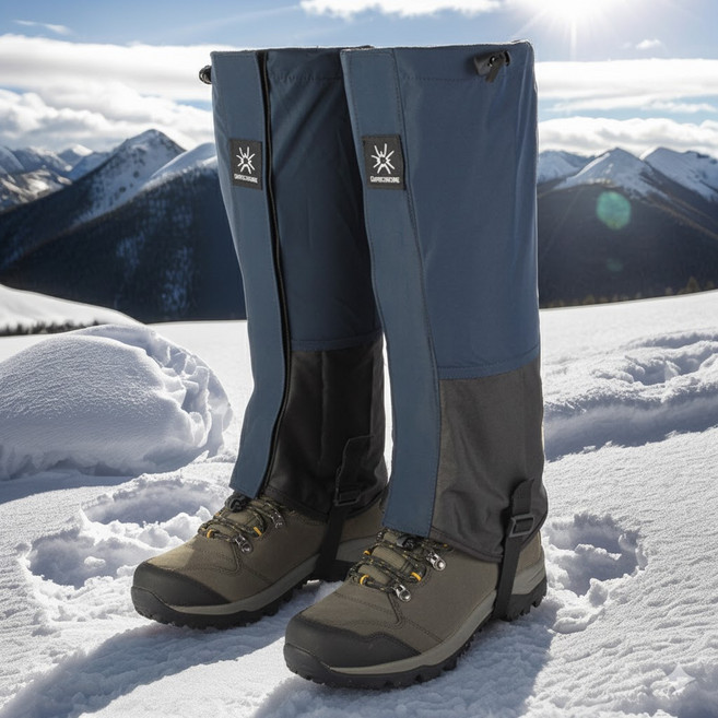 샘스트롱 스포티쉘 롱 각반 방수 등산 작업 예초 벌초 스패츠, 네이비