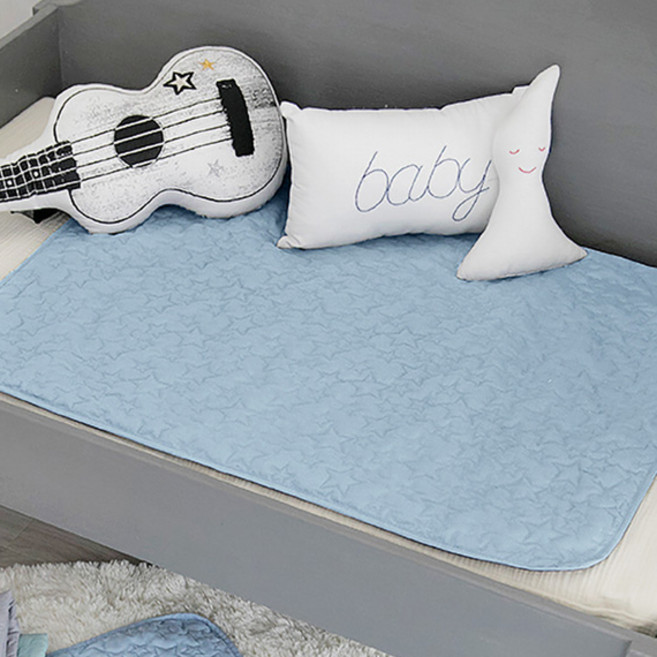 더자리 그날 안심 생리 방수패드, 밀키블루