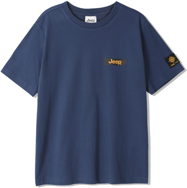 지프 남녀공용 컴패스 와펜 반팔 티셔츠 JO6TSU394