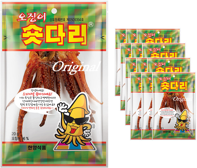 한양식품 주식회사 오징어숏다리, 20g, 12개
