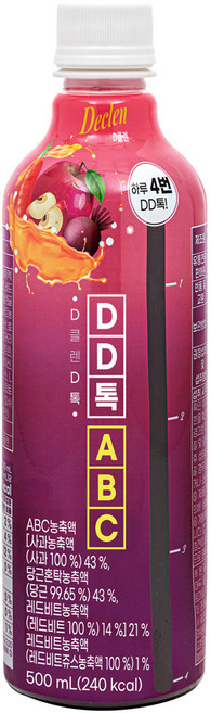 디클렌 DD톡 ABC 주스, 1개, 500ml