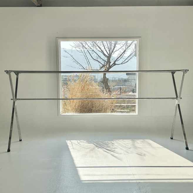 아텍스 원터치 접이식 이불 건조대, 실버