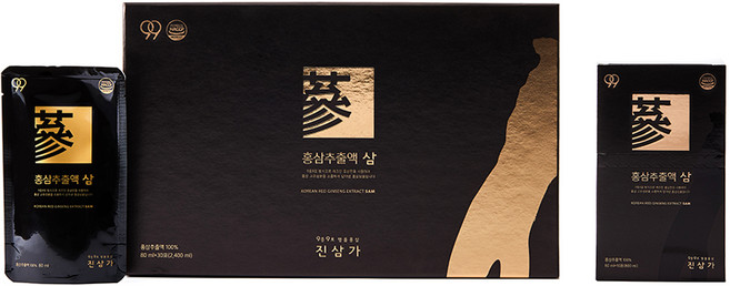 진삼가 홍삼 추출액 삼, 30개, 80ml