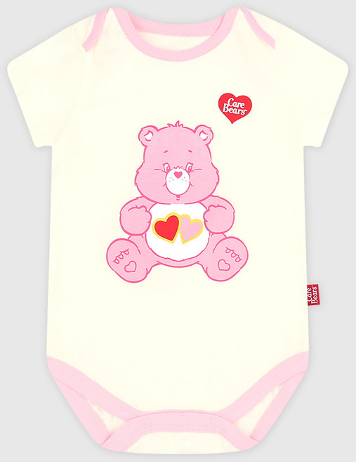 Care Bears 嬰幼兒透氣 Care Bears 有機棉短袖包屁衣