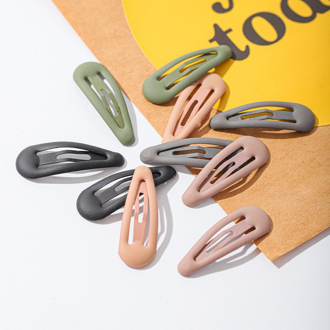 도도앤뉴 모던 심플 무광 삼각 미니 똑딱핀 5종 x 2p 세트