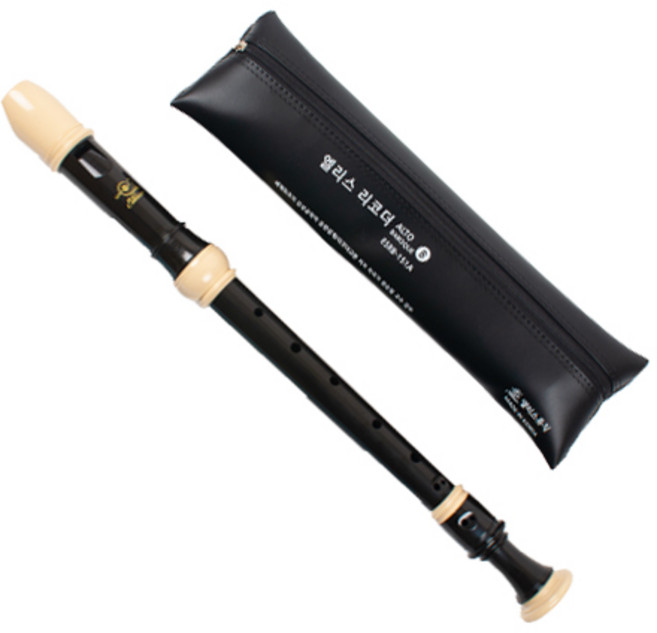 알토 리코더 바로크식, 혼합색상, 1개