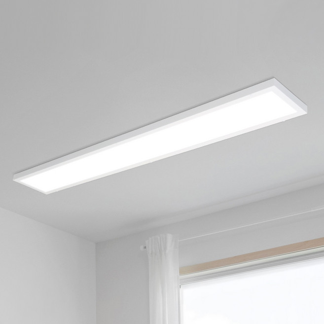 코콤 LED 라인 직하 면조명 50W 천장등, 화이트