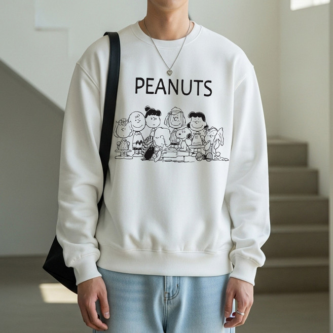 MCT 男女通用 Peanuts與朋友們 特厚刷毛大學T