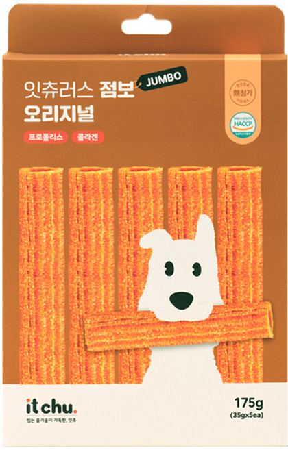 잇츄 잇츄러스 강아지 점보 덴탈껌 5개입, 1개, 175g, 오리지널