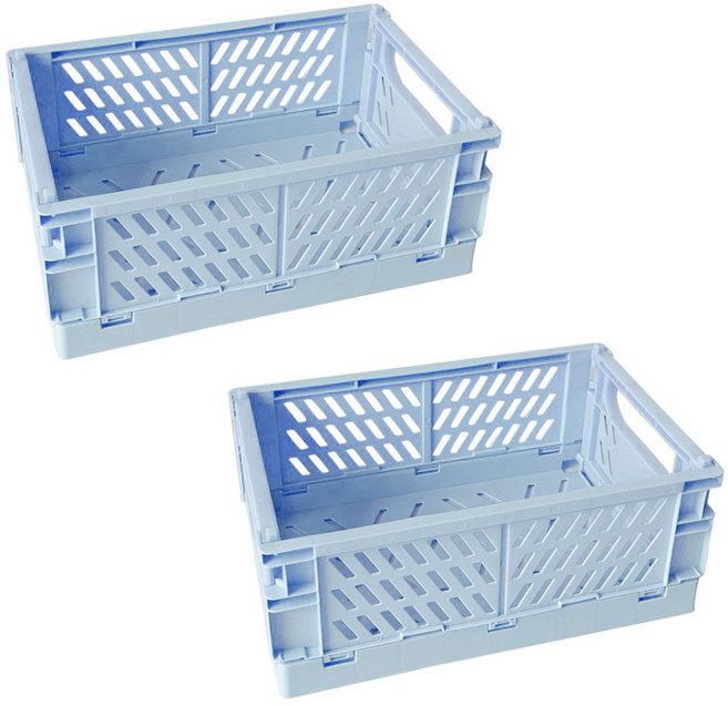 DG생활 파스텔 폴딩박스 중형 DG-05, 스카이, 2개