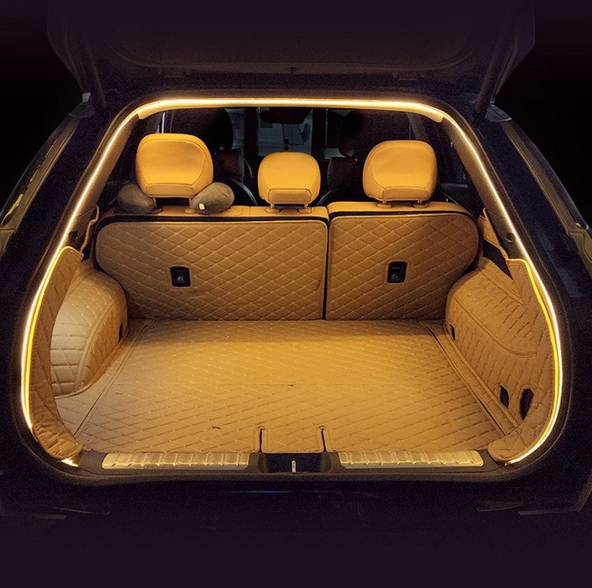 카템 네온 LED 면발광 트렁크 식빵등 12V 3.5m, 웜화이트, 1개