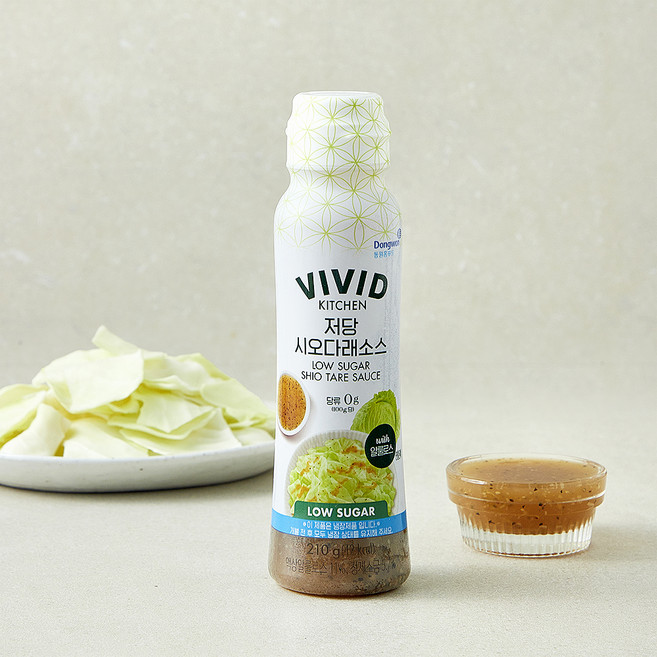 비비드키친 저당 시오다래소스, 210g, 1개
